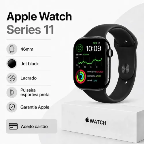 Apple Watch 11 46mm Jet Black Lacrado