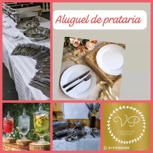 Aluguel de prataria pra eventos 