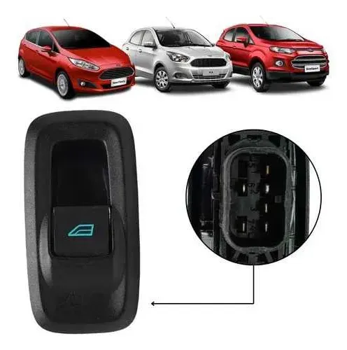 Botão Vidro Elétrico Novo Ka New Fiesta Ecosport