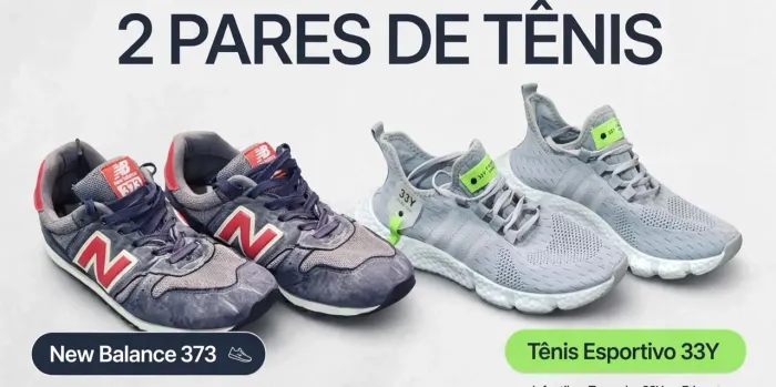 2 pares de tênis 