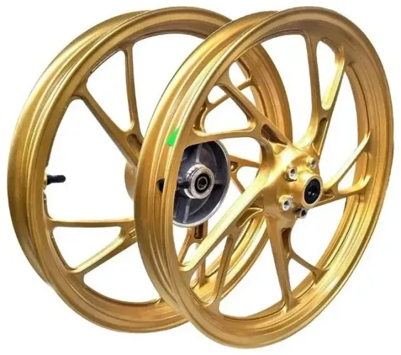 Roda pe de galinha titan 150c 160c dourada 
