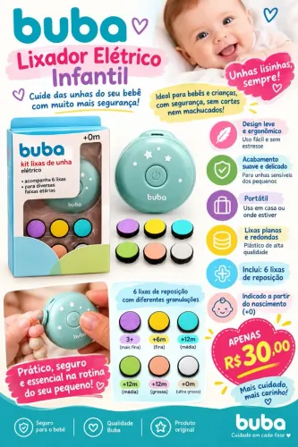 Lixador Elétrico Infantil BUBA 