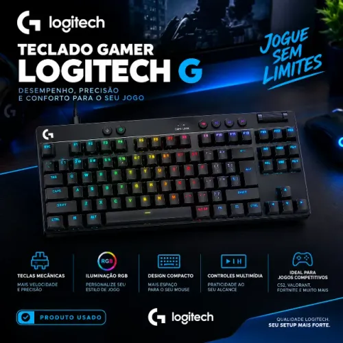 Teclado Logitech TKL Rapid Magnetico
