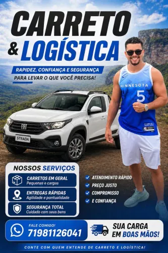 Carreto, mudança e serviços de logística