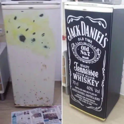 Envelopamento personalizado geladeira e fogão 