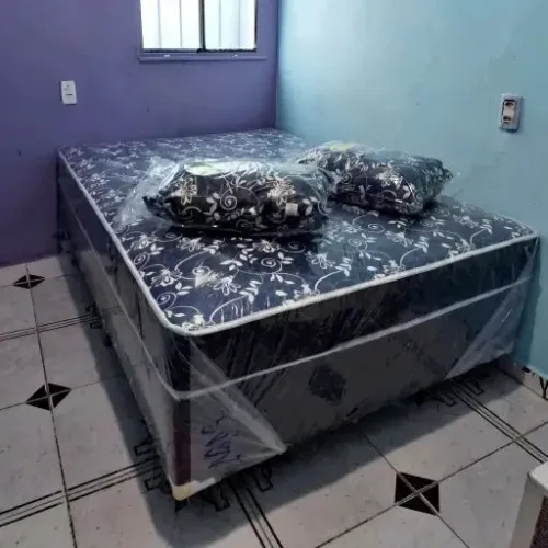 CAMAS BOX CASAL 400 NOVAS DIRETO DE FÁBRICA 2 TRAVESSEIROS DE BRINDE FRETE GRÁTIS