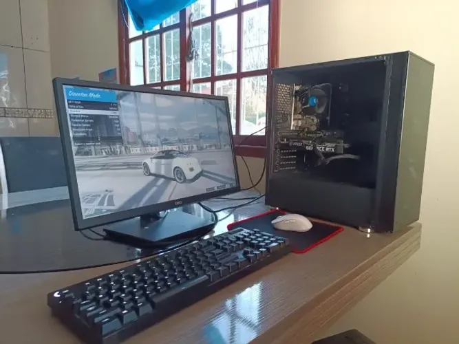 Pc gamer i7 7700 + RTX 3050 8 GB (aceito cartão) aceito PS4 + Volta