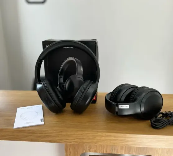 Headset Sem Fio TH30 Bluetooth Lenovo Fone de Ouvido