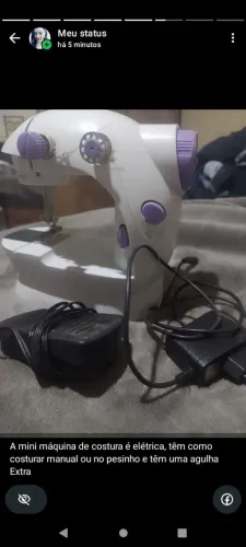 Mini máquina de costura 