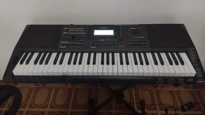 Teclado Casio CT-X5000 COMPLETO! ÓTIMO estado CAPA + ESTANTE + fonte original impecável