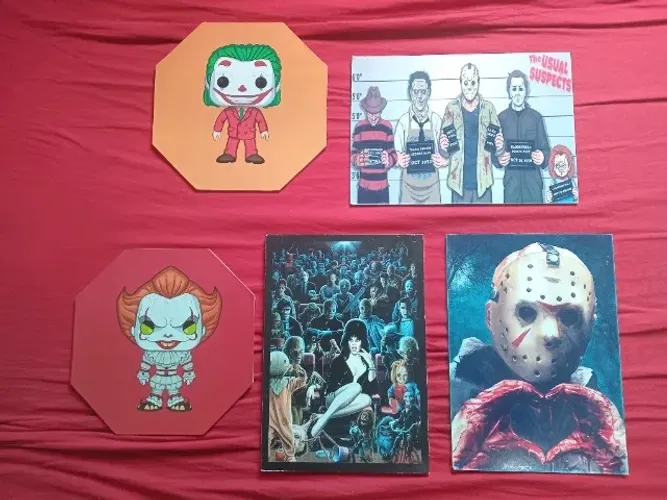 Placas decorativas de Terror