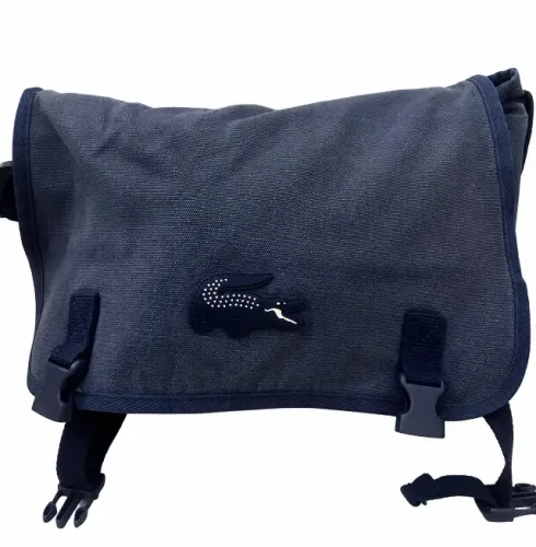 Bolsa transversal Lacoste azul-marinho com alça