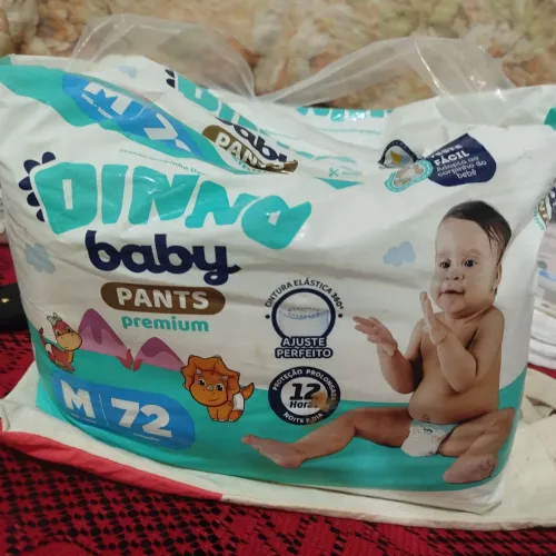 Fralda descartável Dinno Baby M