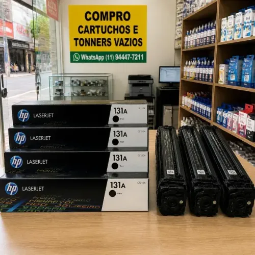 Cartucho de toner para impressora HP, modelo CF210 (131A)