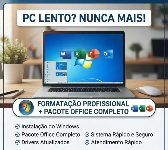 Formatação de Pcs e Instalação do pacote Office