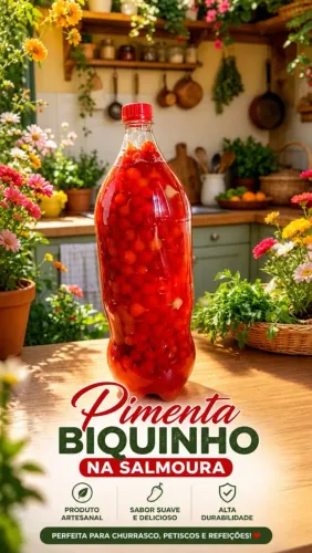 Pimenta Biquinho na Salmoura Artesanal Direto do Produtor 