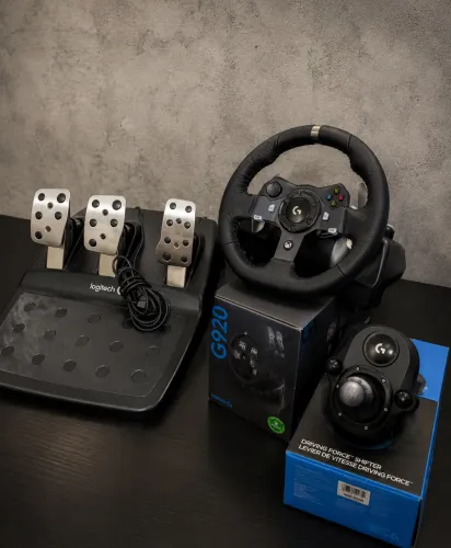 Volante Logitech G920 para Xbox e PC - Completo!