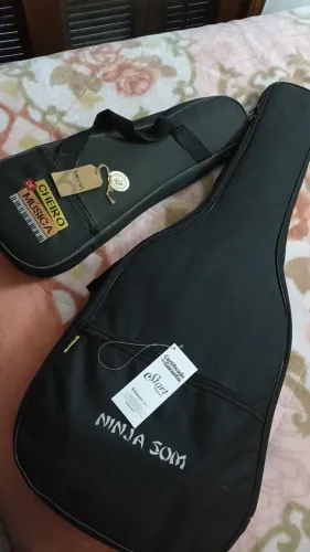 Kit Duplo - Violão de Nylon + Capa + Correia e Ukulele + Capa