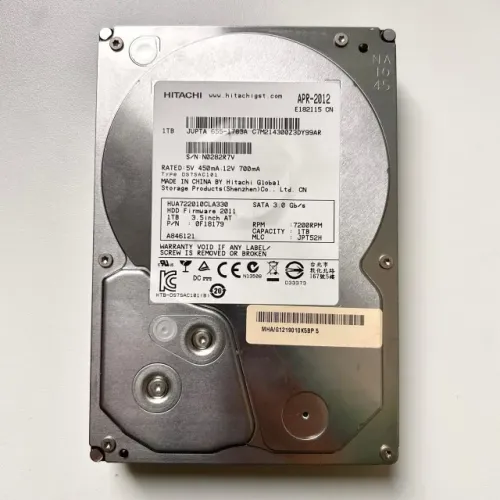 HD Hitachi Ultrastar 1TB HUA722010CLA330 SATA 3,5" Funcionando
