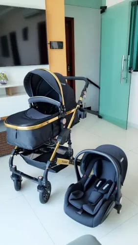 Carrinho Bebê Moisés com bb conforto. 