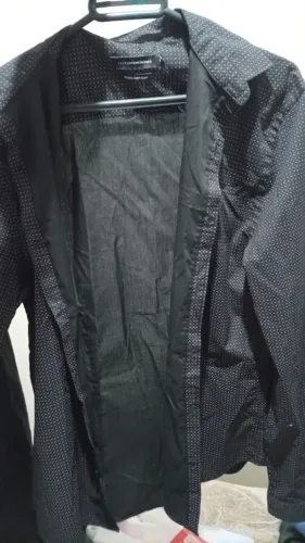 camisa social renner slim fit preta p