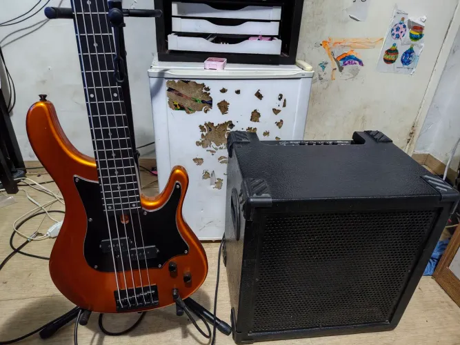 Tagima Precision 5 Cordas Captação Fender Vintage + Cubo VoxStorm