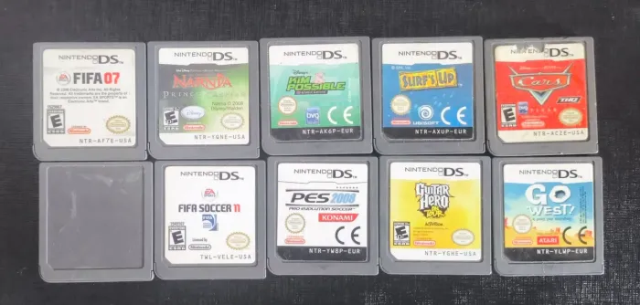 Lote 10 jogos original de Nintendo DS