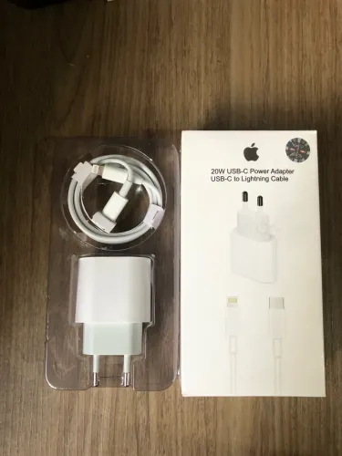 Carregador Turbo 20W p/ iPhone + Cabo Reforçado - Novo (Entrega Grátis)