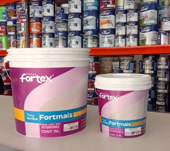 A TINTA MAIS BARATA PRA RENOVAR SUA CASA!<br>Fortex Fortmais Econômica - 15L e 3,6L
