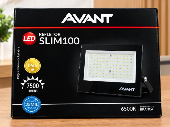Refletor LED Avant Slim 100 7500 Lumens IP66