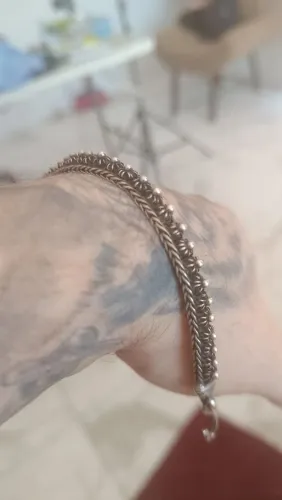 Pulseira de prata diferenciada
