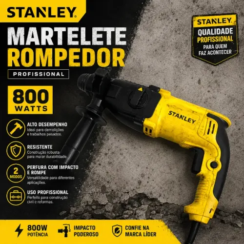Martelete perfurador rompedor Stanley