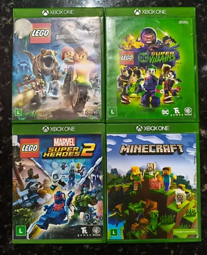 Jogos lego e Minecraft Xbox one