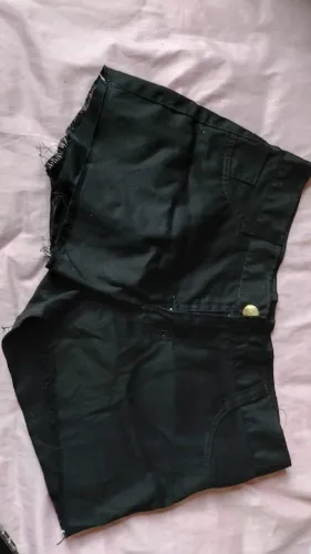 Short jeans preto