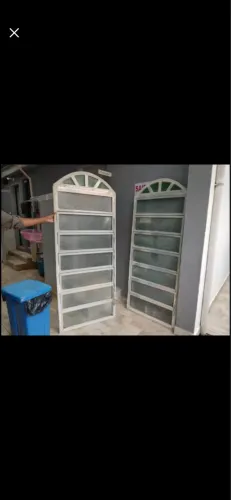 Dois vitros de alumínio 1,90x0,80 cada