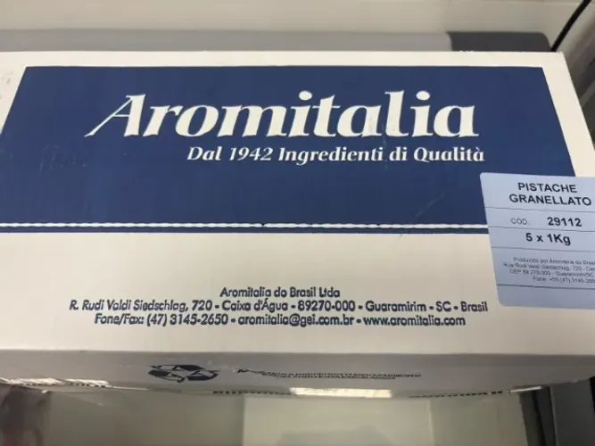 Pistache Granellato Aromitalia - caixa de 5 kg (granulado)