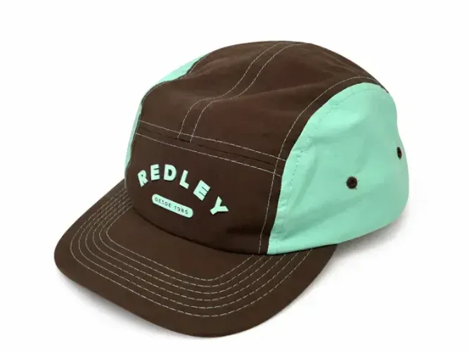 Boné Redley Five Panel Marrom E Verde Água