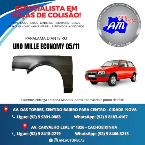 paralama dianteiro uno mille 05/11
