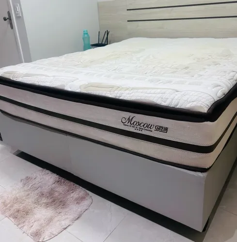 Cama Box Queen Size 158 cm - molas ensacadas GAZIN