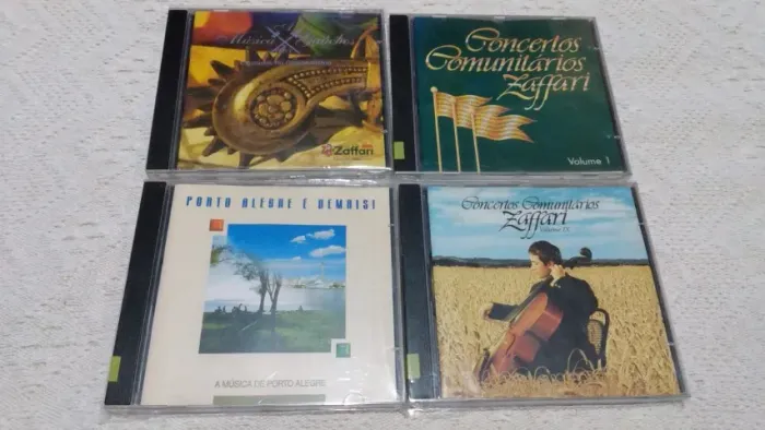 Cd promocional Coleção Zaffari lote 4 cds
