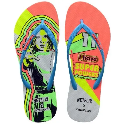 havaianas x stranger things - eleven - "i have super powers" (netflix) - novas