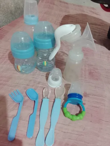 mamadeira colher bomba de tirar leite