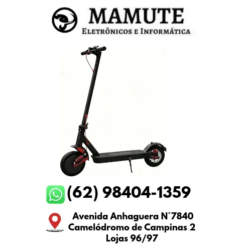 Patinete Elétrico 350w com Amortecedor e freio a disco 30 km/h - produto novo