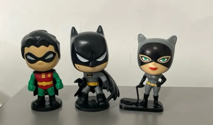 2020 kit 3 bonecos fun art bobs dc batman raro raridade retrô vintage