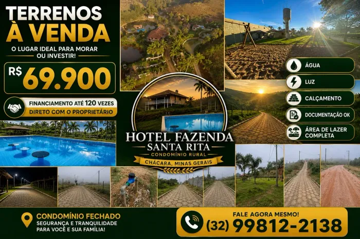 Terrenos/Granjas em Chácara Condominio