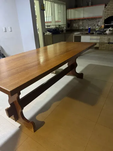 Mesa rústica peroba 2.20 por 0,90