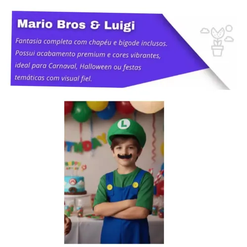 Fantasia infantil Luiggi