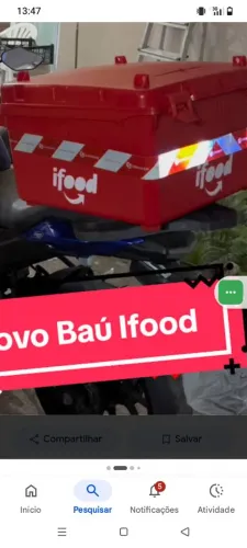 Baú 75 litros