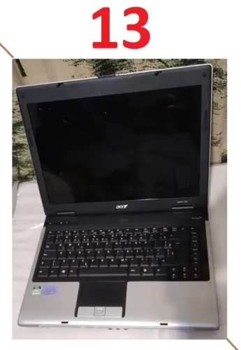 Cod.13) 1un. Notebook usado Acer Aspire 3050 1371 tela 14 quebrada defeito sucata p/ peças