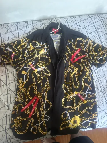   Camisa Supreme Chains Rayon S/S Shirt Black
